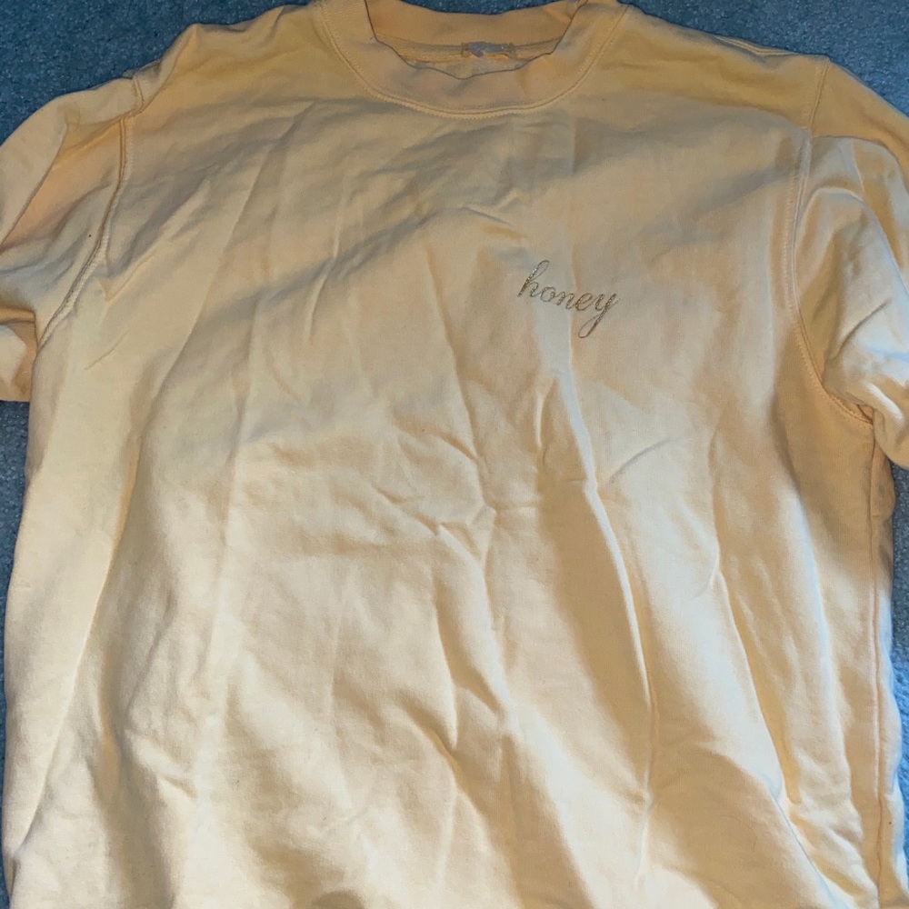 brandy melville honey crew neck